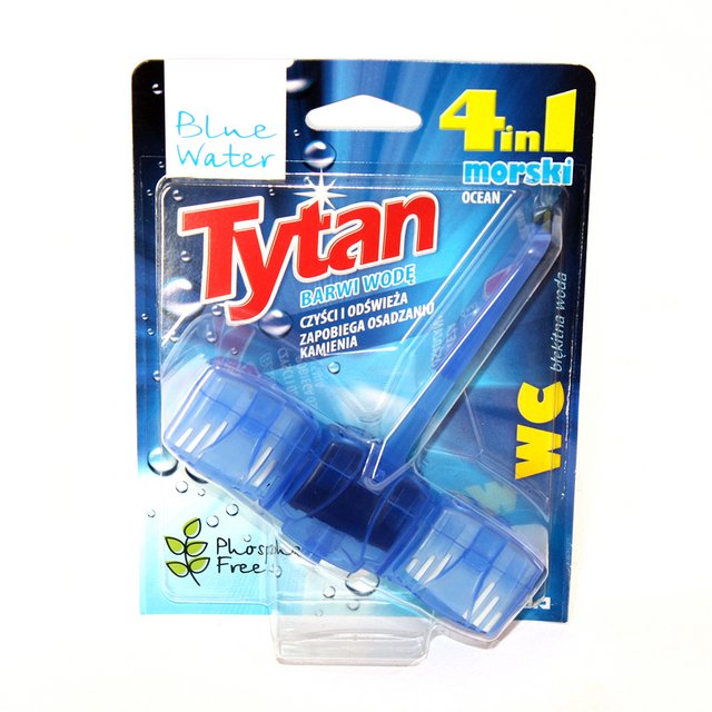 Блок для унітазу TYTAN, арматизатор Blue Water 4в1, 1х45г